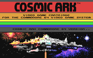 Cosmic Ark (Homebrew) — Title screen